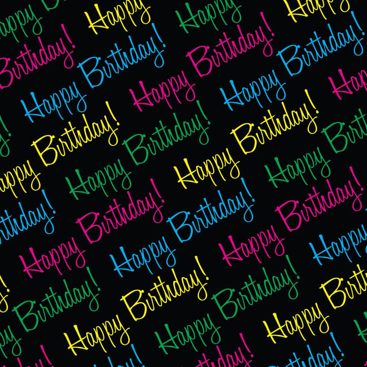 Tillykke med fødselsdagen Gavepapir for engroshandel hos Buffalo Design And Printing