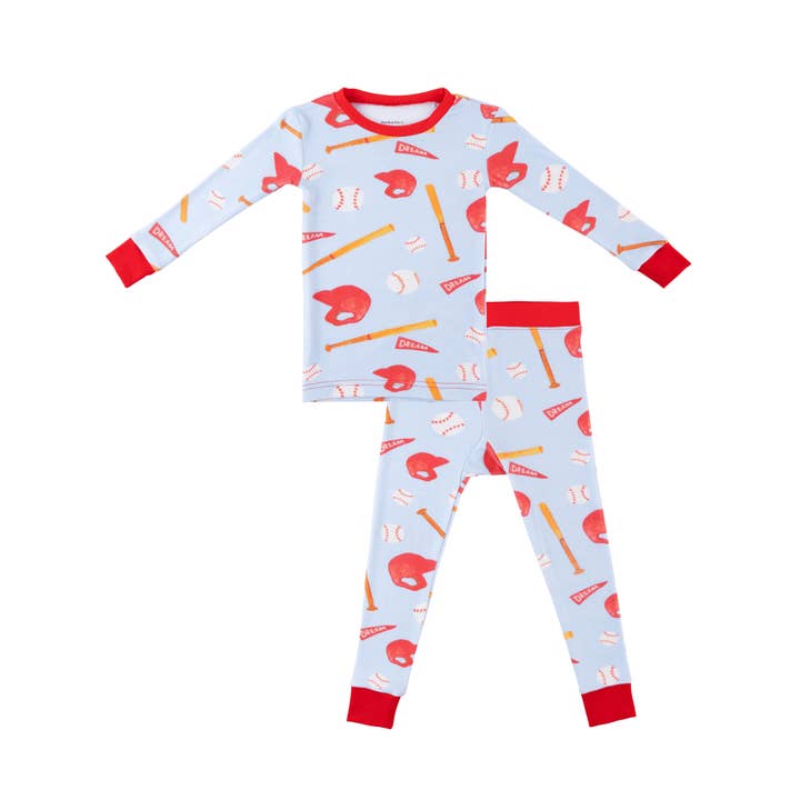 Kleinkind/Kinder Bambus-Pyjamas - Baseball für den Großhandel von Dreamland Baby