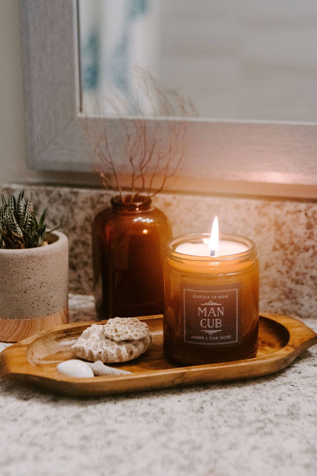 Kinfolk of Mine - Wholesale Jar/Filled Candle - Man Cub 9oz Candle