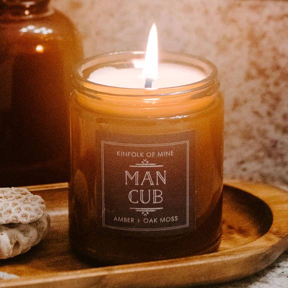 Kinfolk of Mine - Wholesale Jar/Filled Candle - Man Cub 9oz Candle0