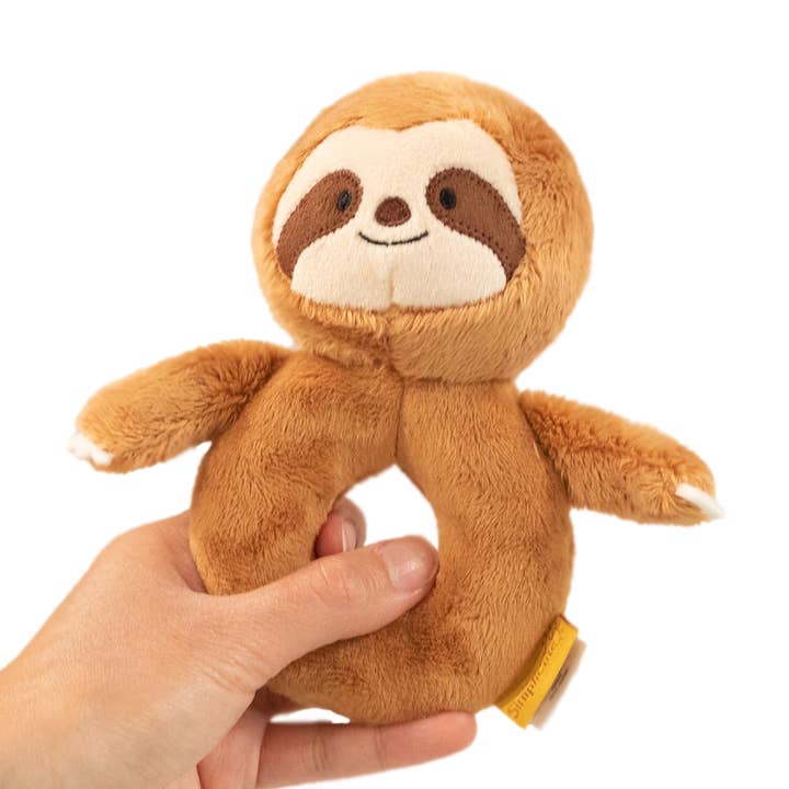 Hochet en peluche Simplicute Sloth pour la vente par Bellzi