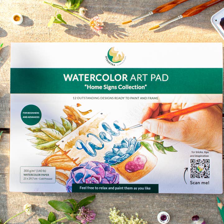 Livre de coloriage aquarelle - « Home Signs » pour la vente par IPERARTIKA