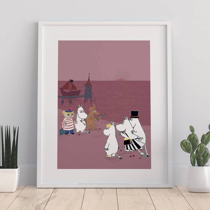 Moomins At The Beach - 11X14” Premium Art Print for wholesale by Star Editions