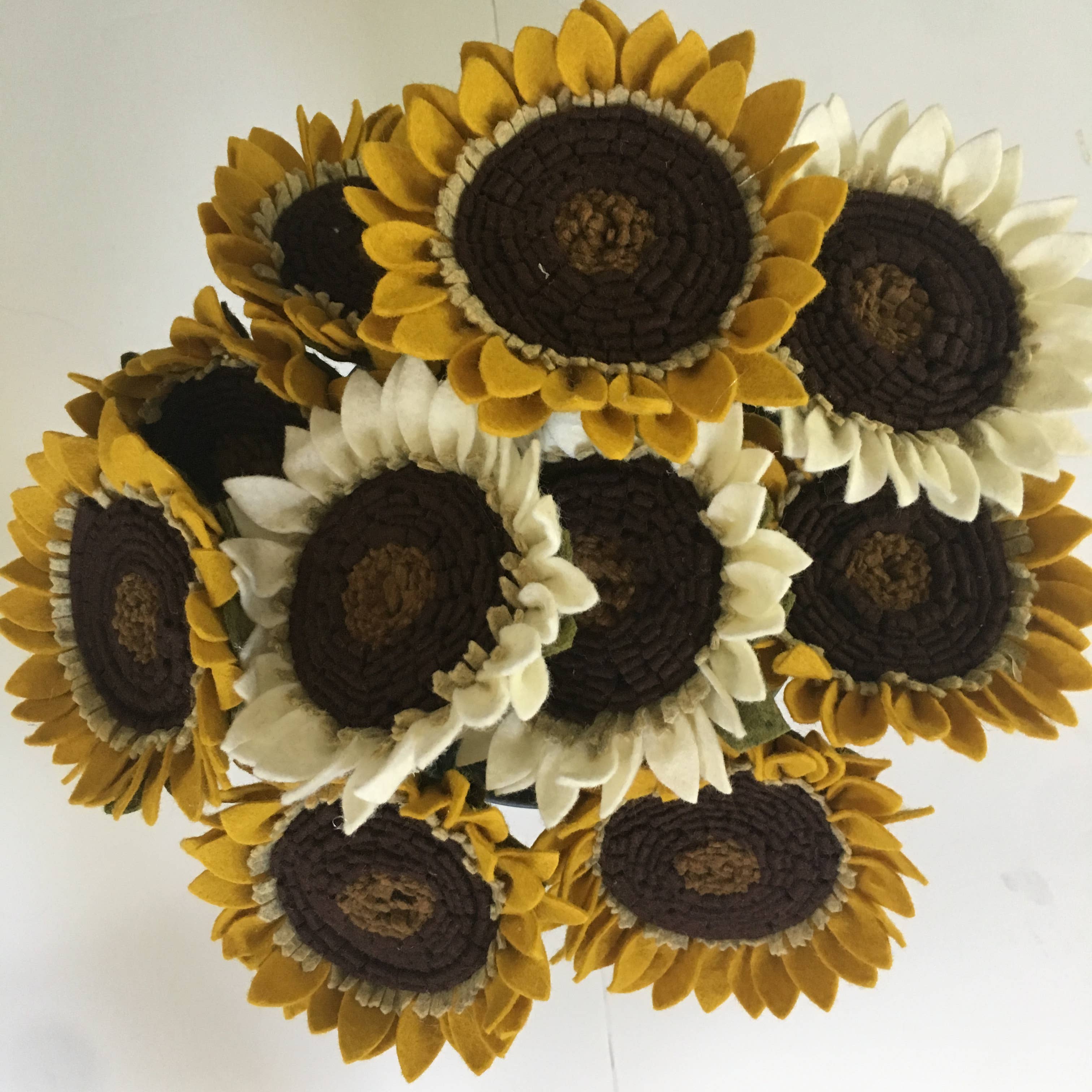 Fleurish Felt Flower Co. - Wholesale Artificial Flowers - Sunflower Felt Flowers0