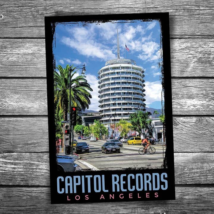 Capitol Records Postcard for wholesale by Christopher Arndt Postcard Co.