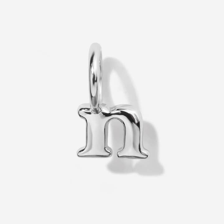 Little Sky Stone - Wholesale Individual Charm/Pendant - Lowercase Initial Letter Silver Charm13