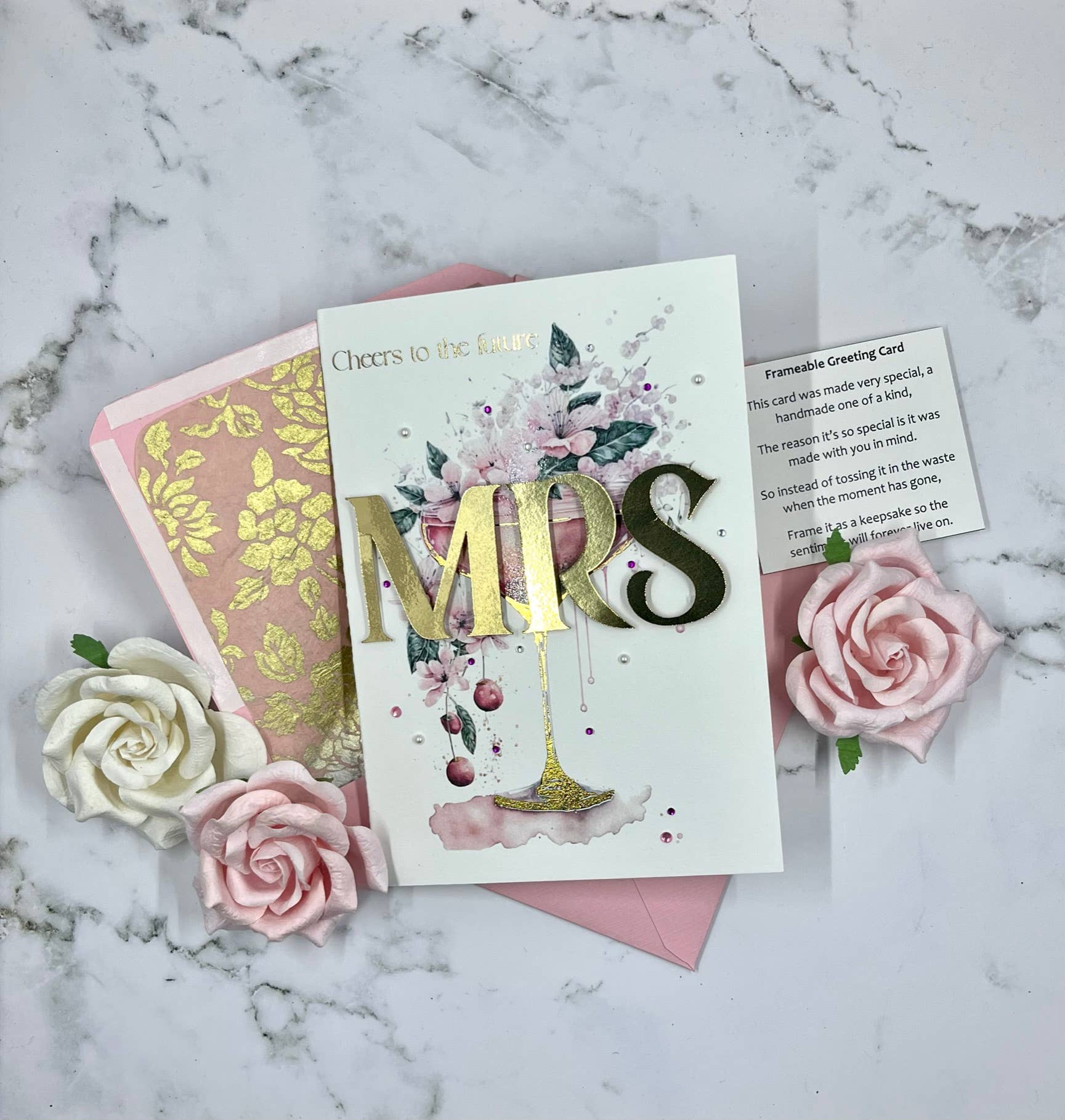 D. Johnson & Co Greetings - Wholesale Bridal Shower Card - Cheers to the future Mrs. Bridal Shower Card3