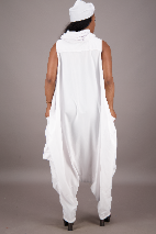 Advance Apparels - Wholesale Jumpsuit - Dames - Voorhoofd Jumpsuit met Capuchon en Effen Kleur AJ-2508010