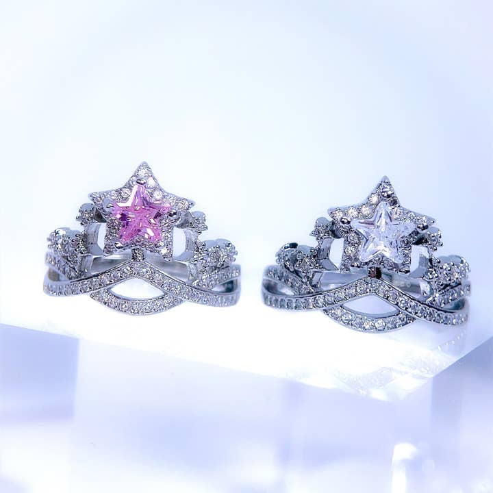 Stella - Anello Tiara Stellata per la vendita all'ingrosso da parte di Holicca