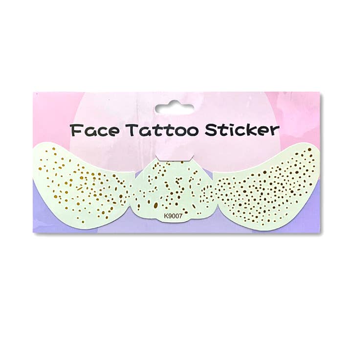 Plush Appeal LLC - Wholesale Temporary Tattoo - Kids - Gold Dot Face Freckles
