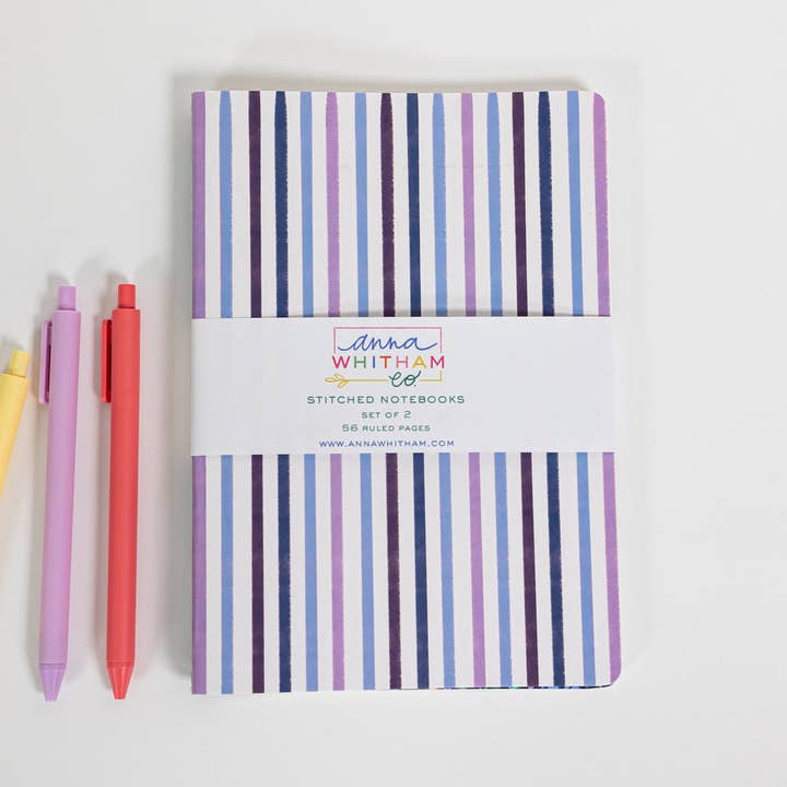 Anna Whitham Co. - Wholesale Notebook - Alison Notebook Pack | Floral Notebooks | Sewn Bound | 1