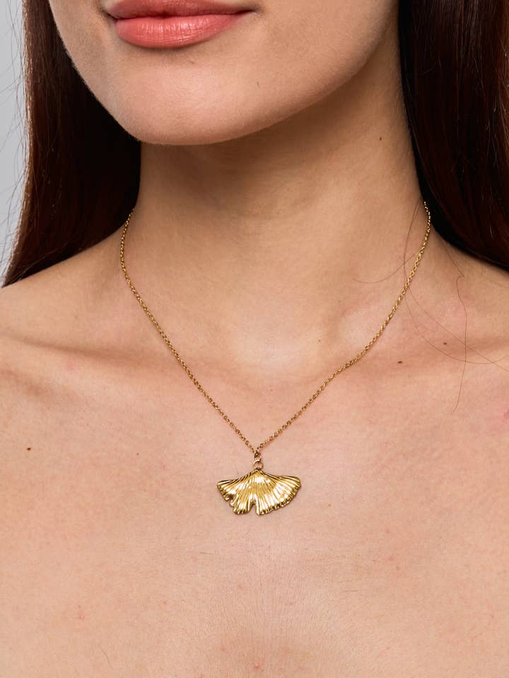 224YC03 rostfritt stål texturerat halsband för wholesale av BYREN | ÉLINE L'ATELIER