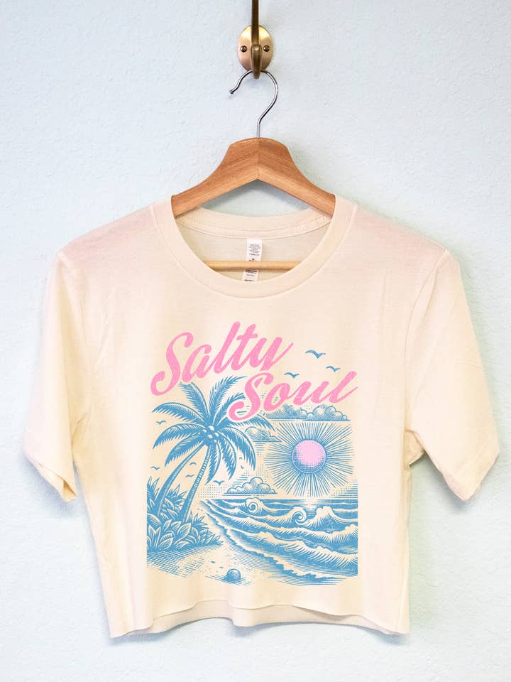 Salty Soul Summer Vacation Beach Crop Top Shirt and other Purchase Wholesale salty crew. Free Returns & Net 60 Terms on Faire trending on Faire.