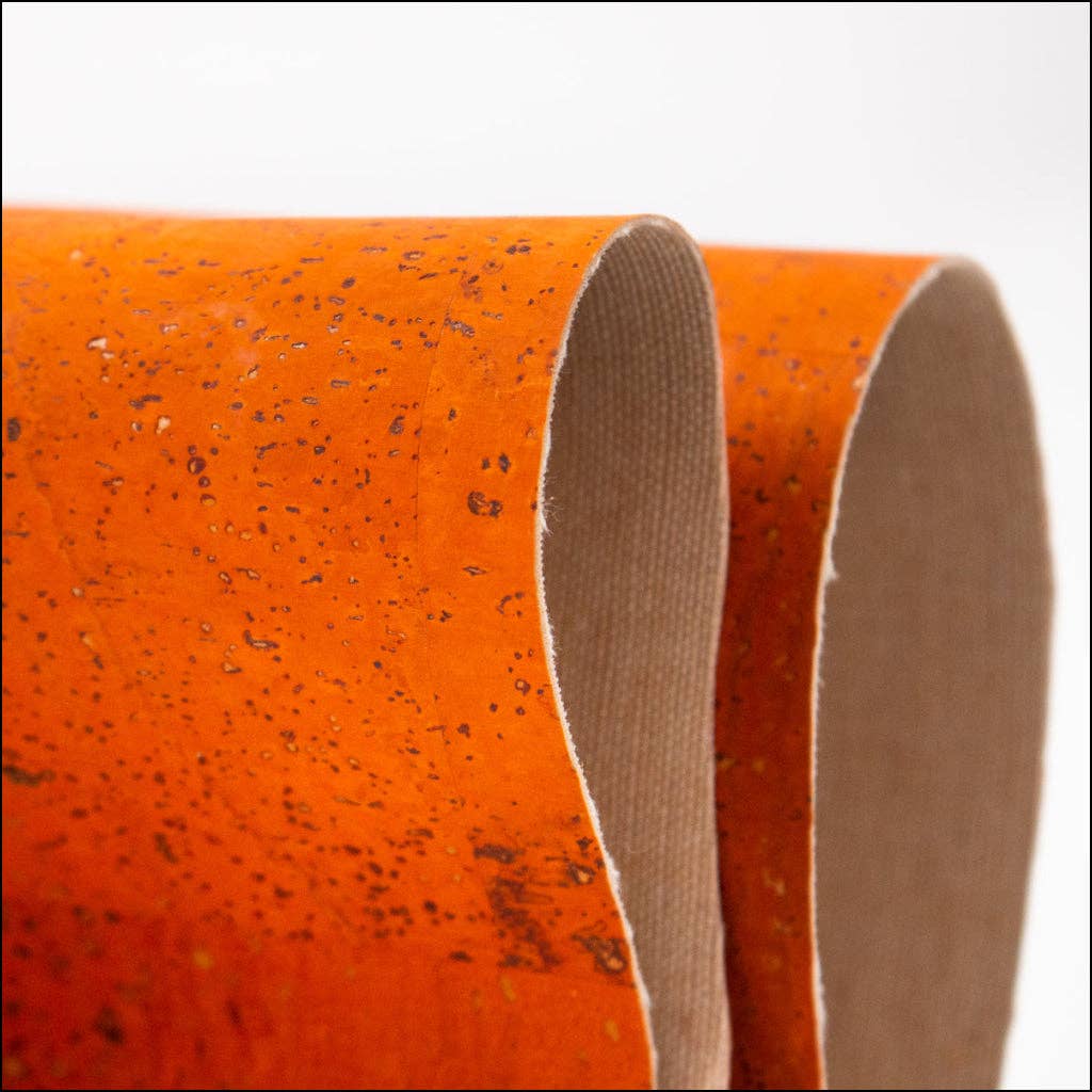 Meninas Bonitas Cork - Vendita all'ingrosso Attrezzature per lavoretti e fai da te - Tessuto in Sughero Arancione Solido Premium COF-1264