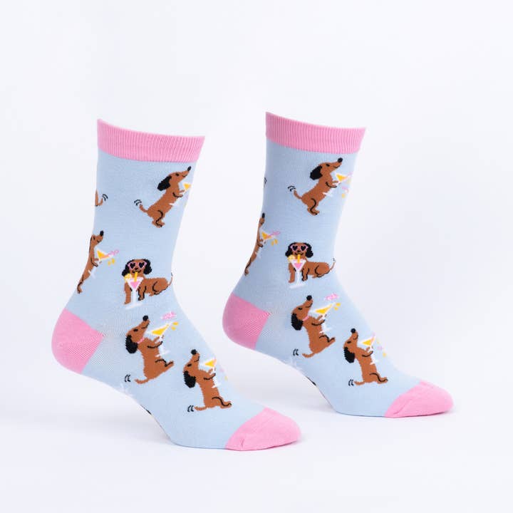 Cocktail Weenies Crew Socks for wholesale by Sock it To Me