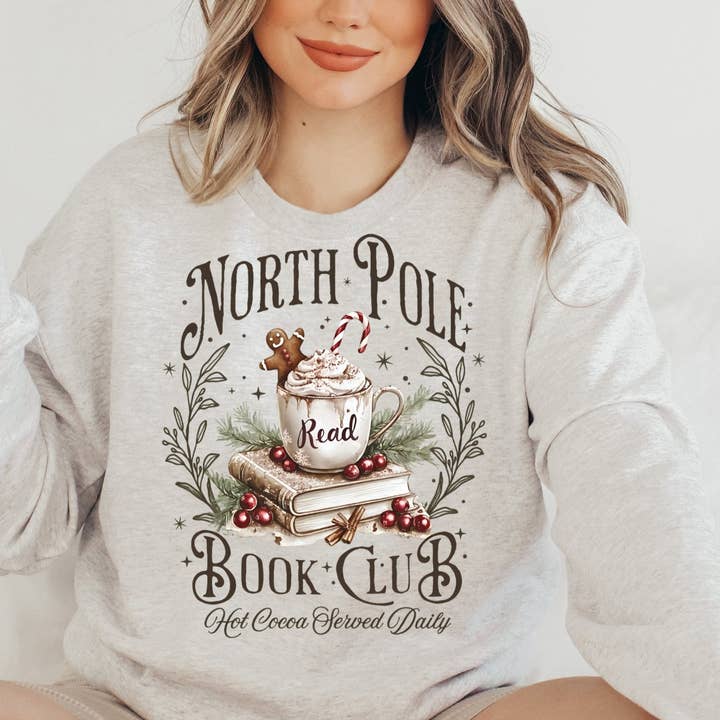 STRONG N FREE CDN - Wholesale Grafisch sweatshirt - Uniseks - Sweatshirt Hoodie of T-shirt Kerstmis Noordpool Boekenclub0