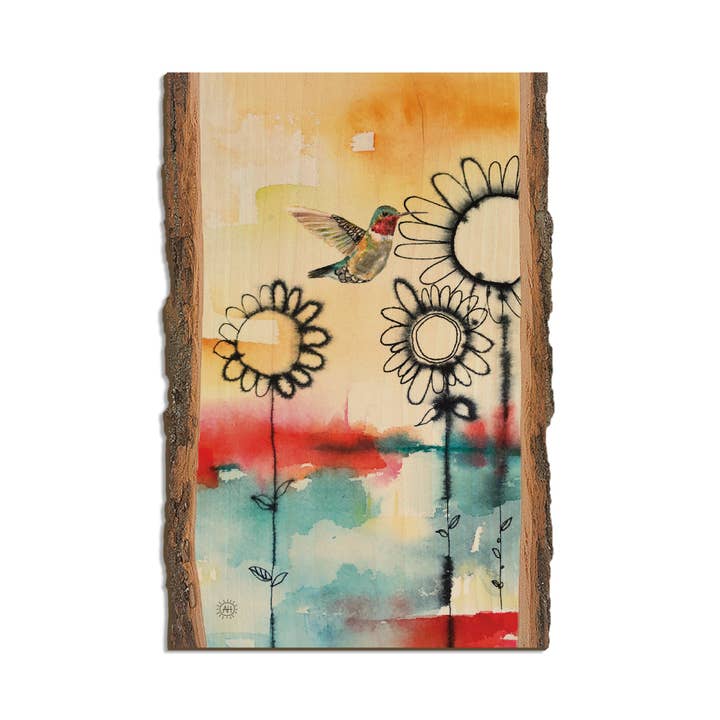 Henning's Fuzzy Flowers & Bird - Live Edge for wholesale by DaydreamHQ