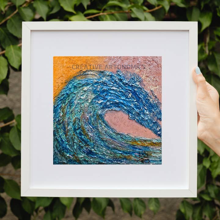 Ocean's Heart Art Print for wholesale by Creative Artonomics