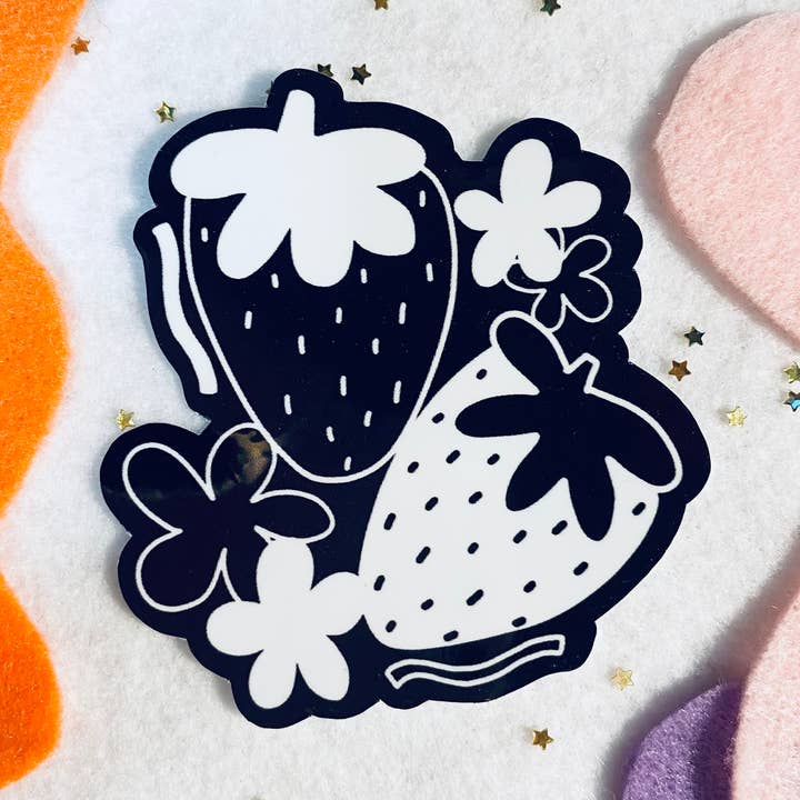 Strawberry Field Vinyl Sticker for wholesale by Get Stoked
