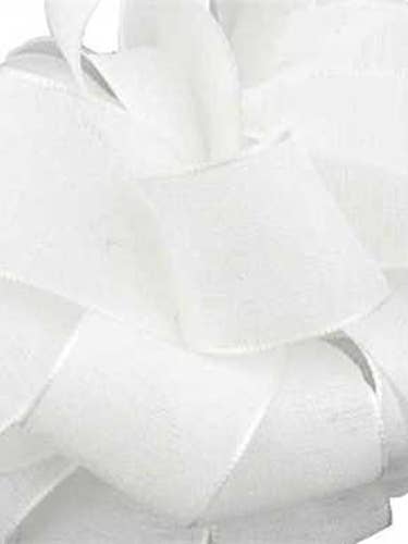 Teagan White 2-1/2" x 25 Yards for wholesale by Berwick Offray Ribbon