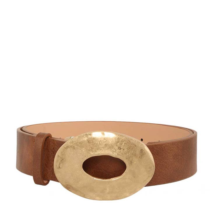 anbfashion - Wholesale Belt - Women's - POUNDED OPEN CIRCLE WASHED BELT IW380591