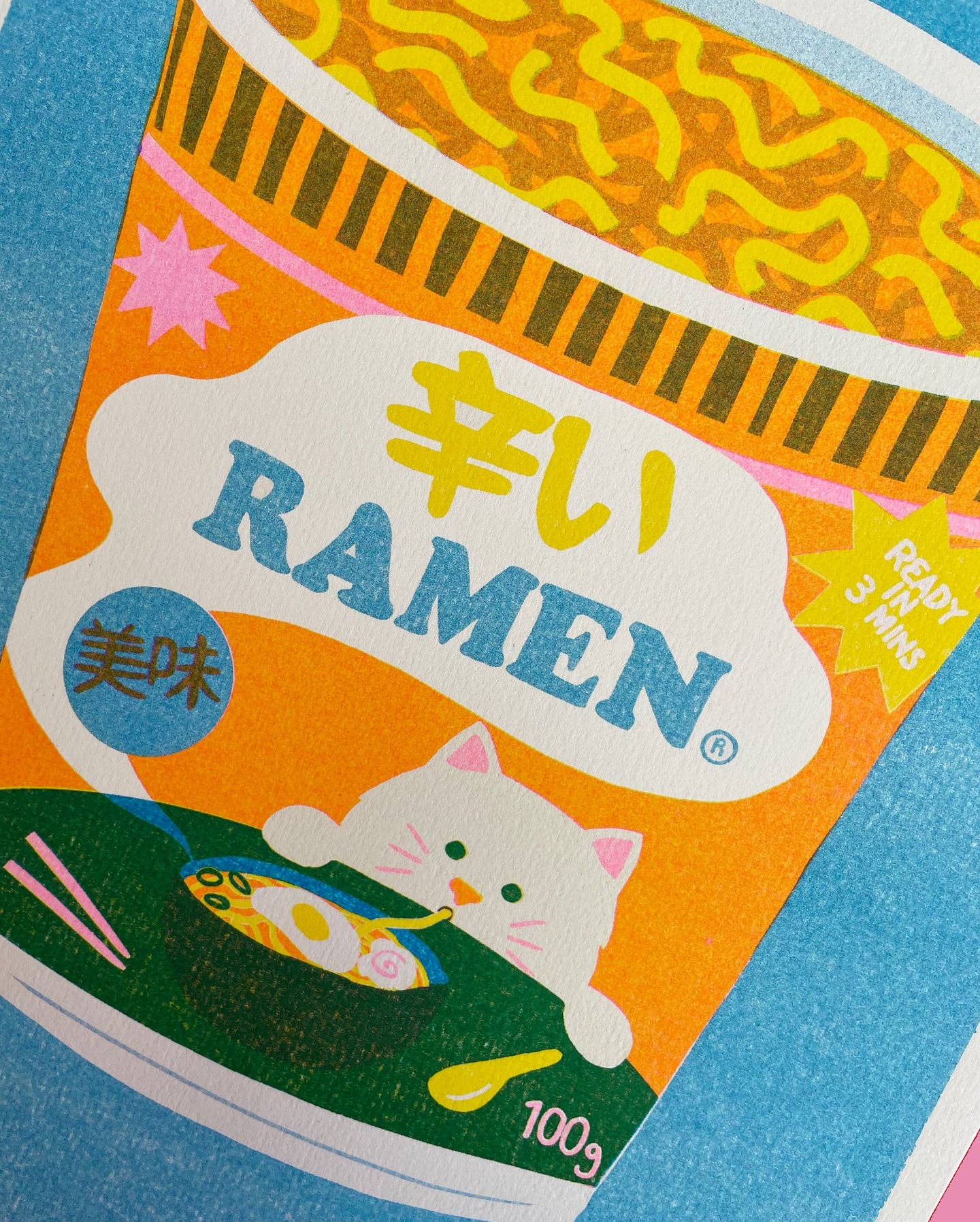 naomi wilkinson illustration - Wholesale Art Print - Ramen Riso Print1