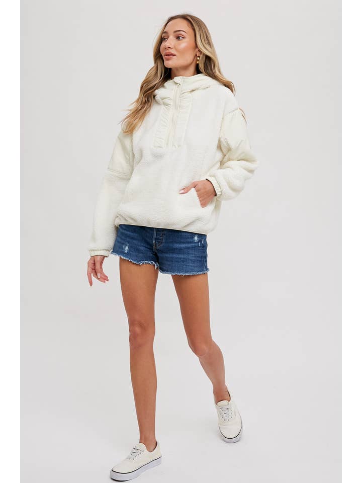 Bluivy - Wholesale Hoodie - Women's - FAUX SHEARLING CONTRAST HOODIE6