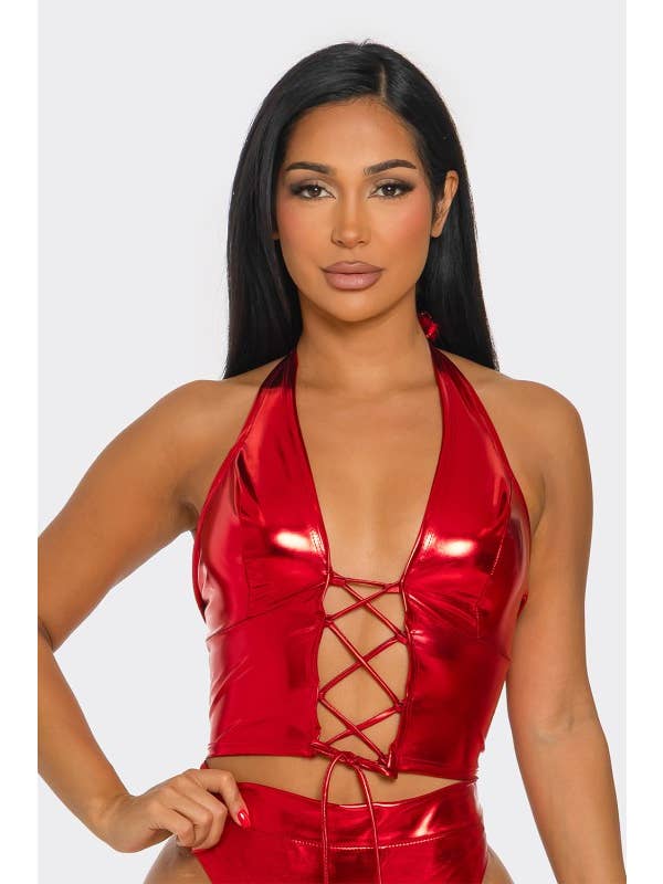 SEXY STAR DESIGN INC – wholesale Corset – Women′s – Plus Size Sexy Stretch Leather Corset Cropped Tops1