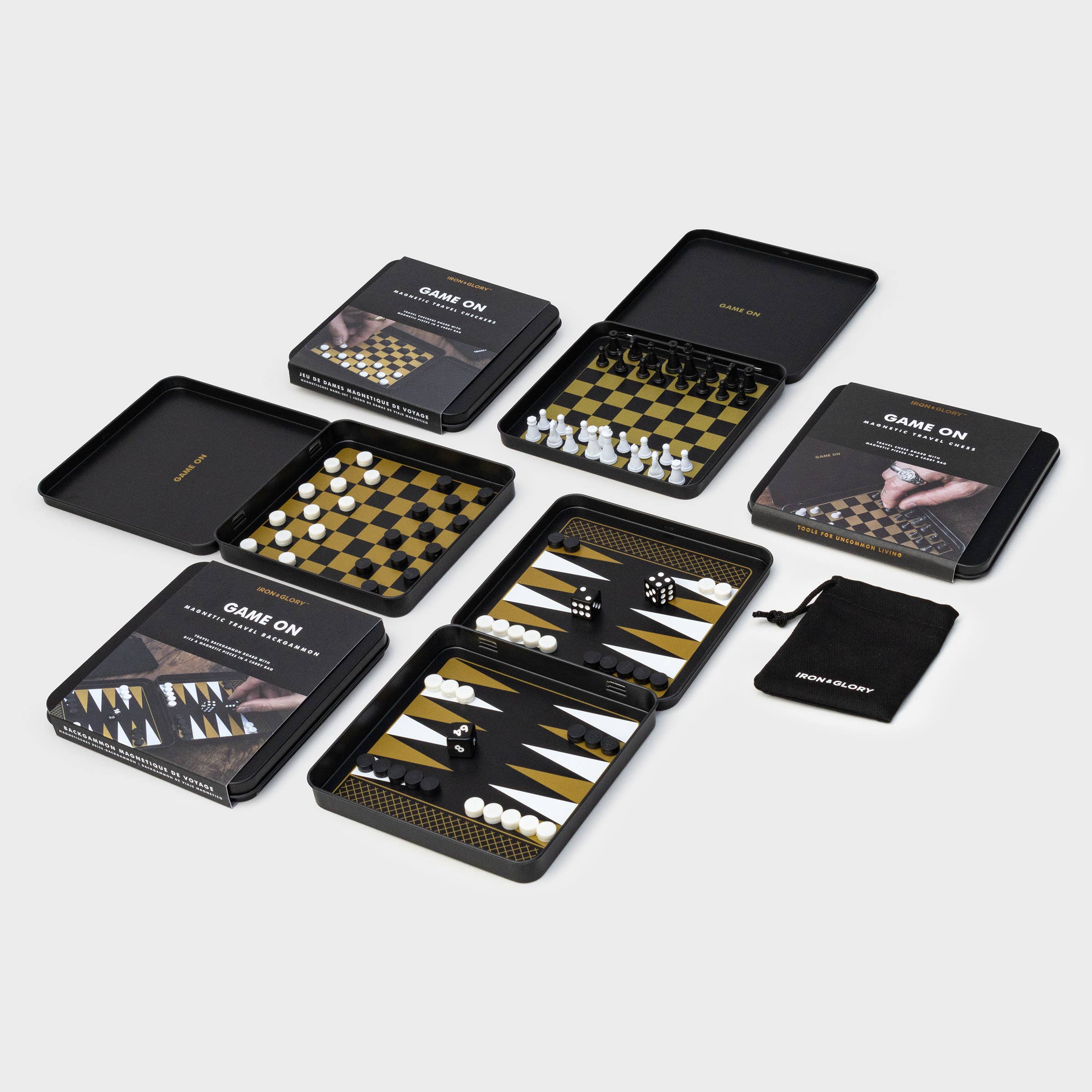 SUCK UK Ltd - USA - Wholesale Board Game - Game On - Magnetic Travel Chess Set6