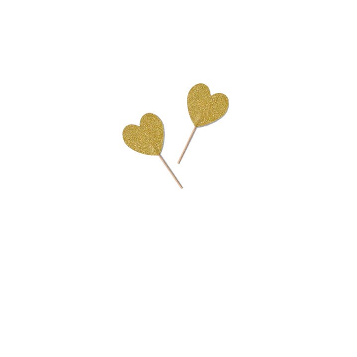 Coterie Party Supplies - Wholesale Cake/Cupcake Topper - Heart Mini Toppers (10 per pack)