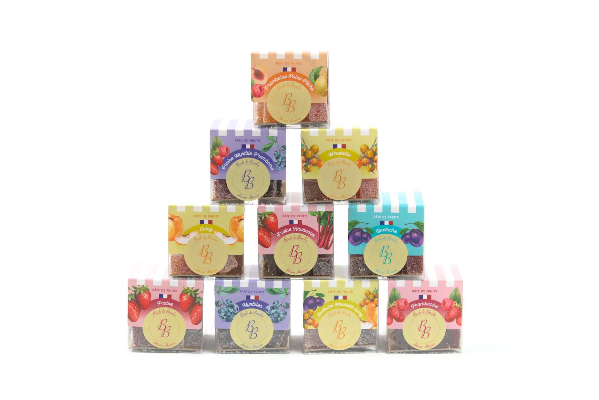 Bisch de Bruche - Wholesale Gummy - Fruit Jellies (100% Fruit) Quetsche (180g Box)2