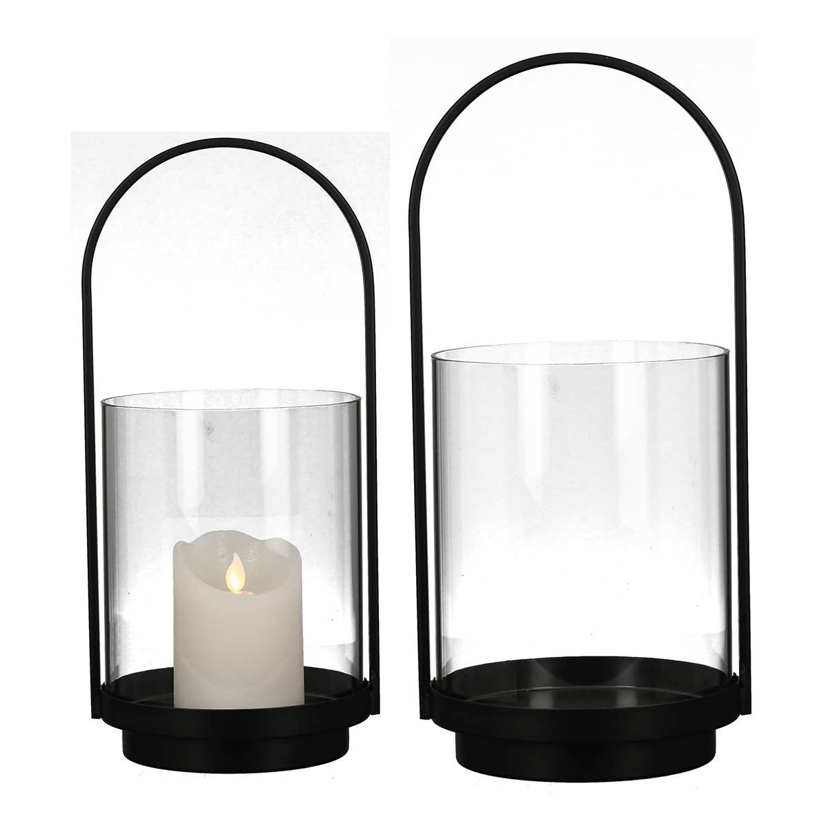 Gilde Handwerk Macrander GmbH & Co. KG - Wholesale Lantern - Lantern metal lantern, black VE 20