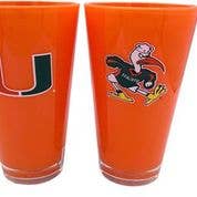 NCAA Miami Hurricanes 20 oz. Insulated Tumbler-Drinkware for wholesale by KW Textile