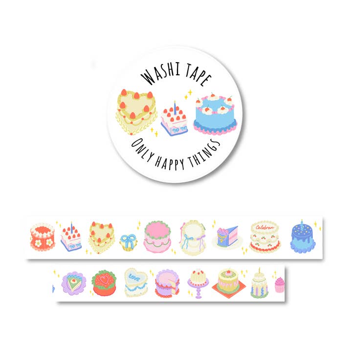 Torte con washi tape per la vendita all'ingrosso da parte di Only Happy Things Stationery