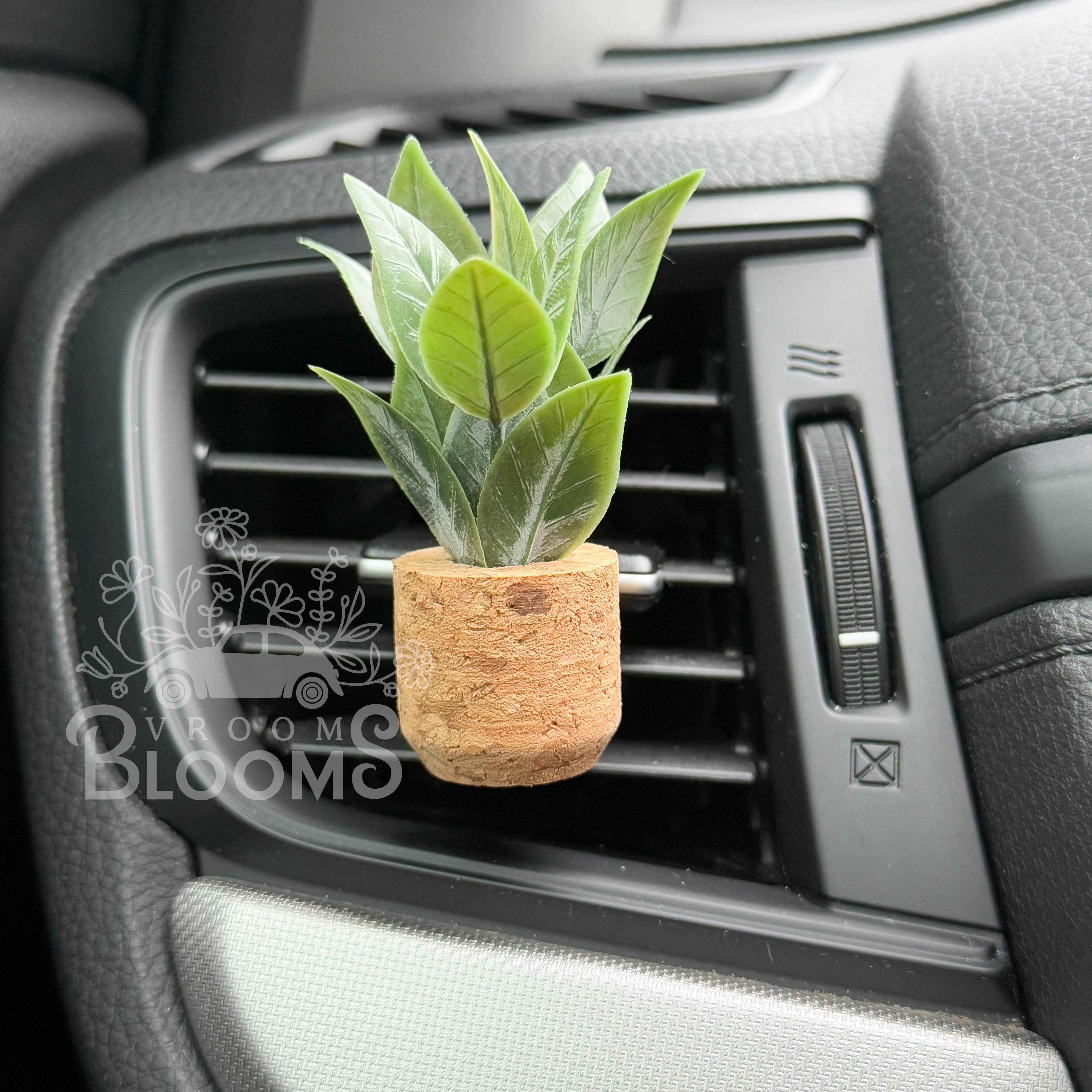 Vroom Blooms – wholesale Car Freshener - Unisex – Tall Leafy Plant Vent Clip Car Air Freshener (Reusable)4