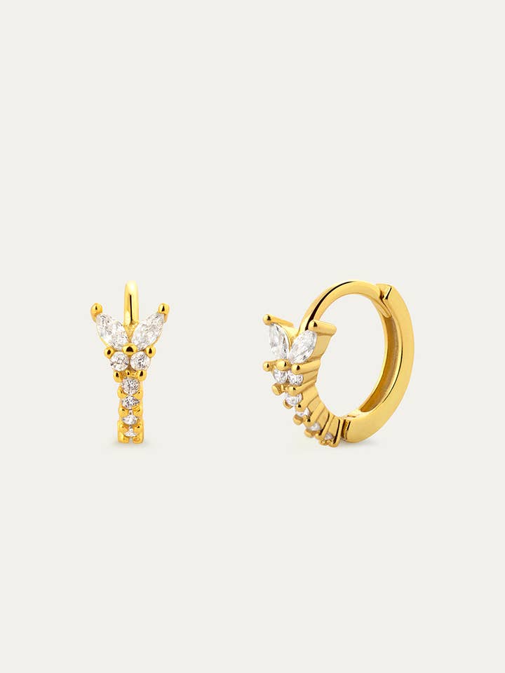Mariella Guld Øreringe for engroshandel hos FLOR DE MENTA JEWELRY
