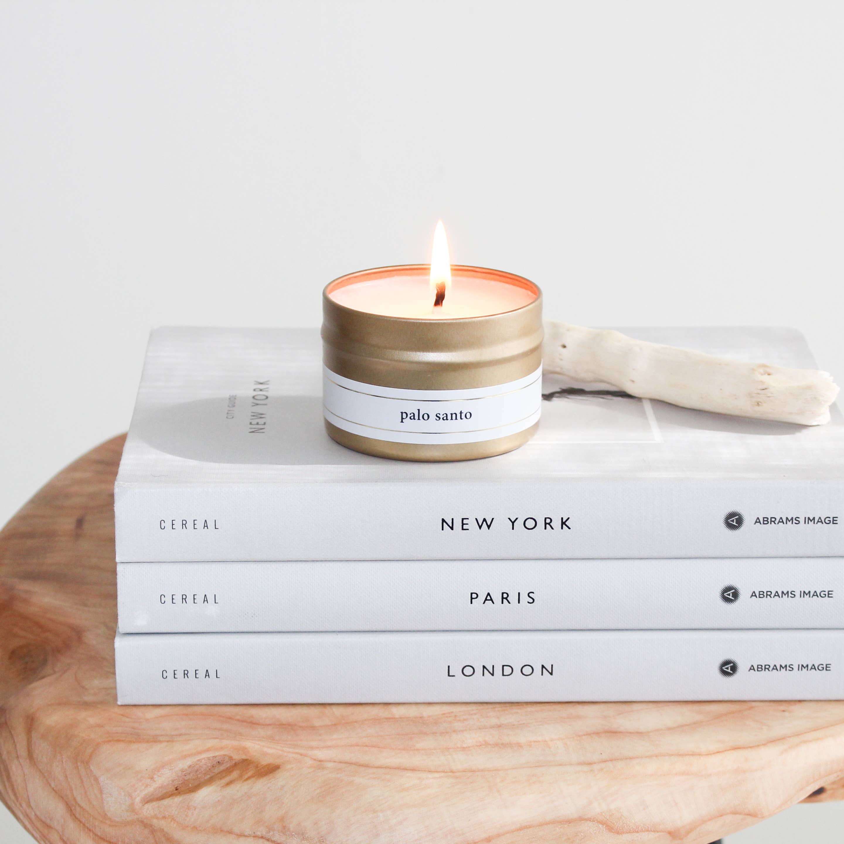 Candlefolk - Wholesale Travel Candles - Palo Santo - 4 oz Gold Travel Candle1