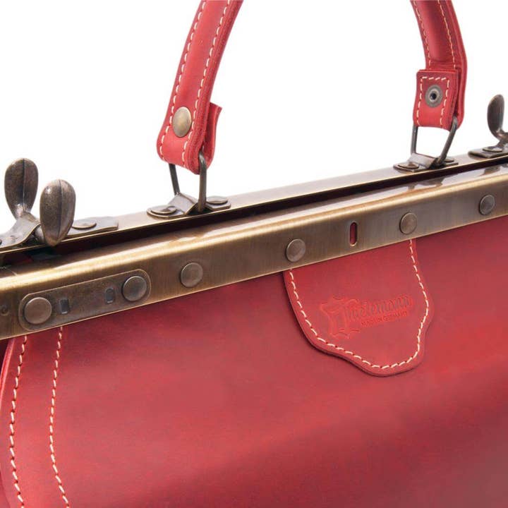 Thielemann Leather Manufacturer – wholesale Väska med handtag – Dam – Läkarkväska ”Santa Maria” med läderfickor20