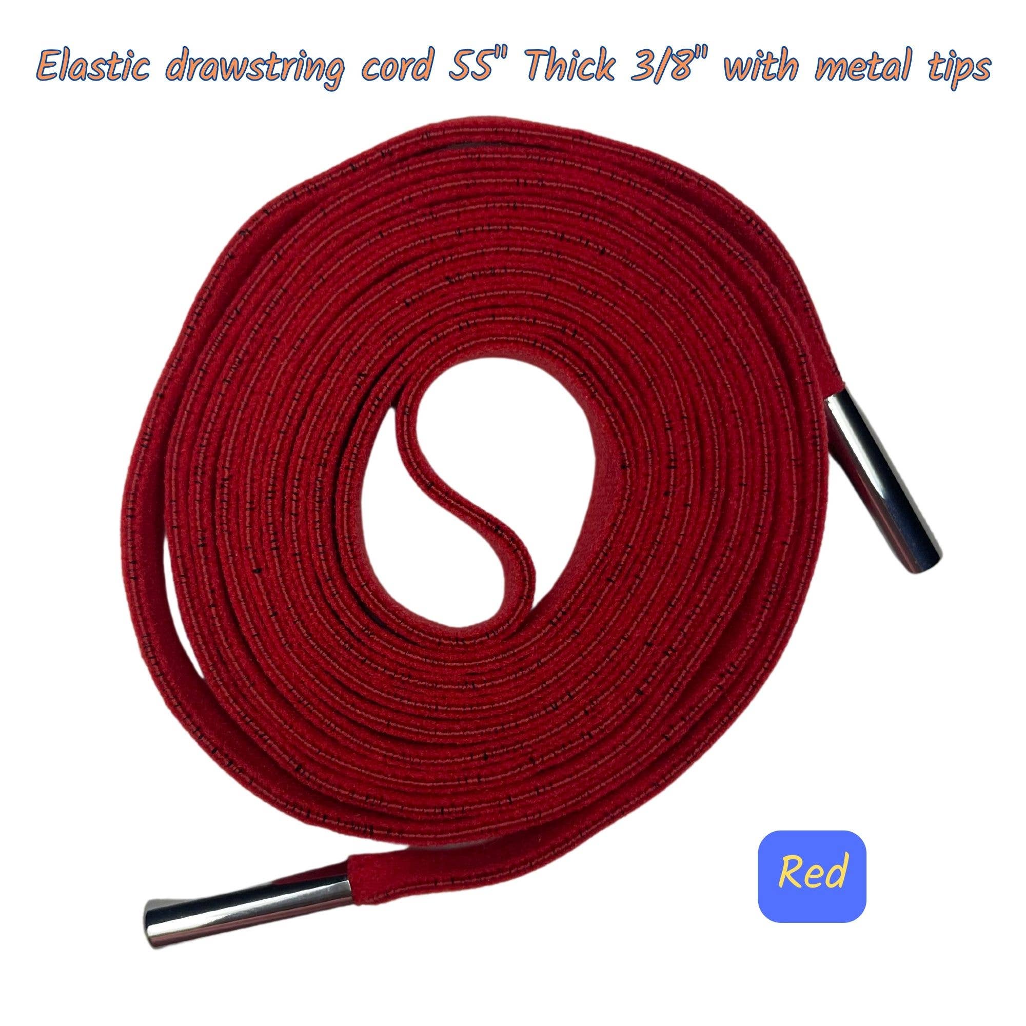 Infinite Sourcing & Trading LLC. - Venta al por mayor Bolsa con cierre de cordón - Unisex - Cordón de repuesto plano y elástico de 55 pulgadas de grosor y 3/8 pulgadas 6