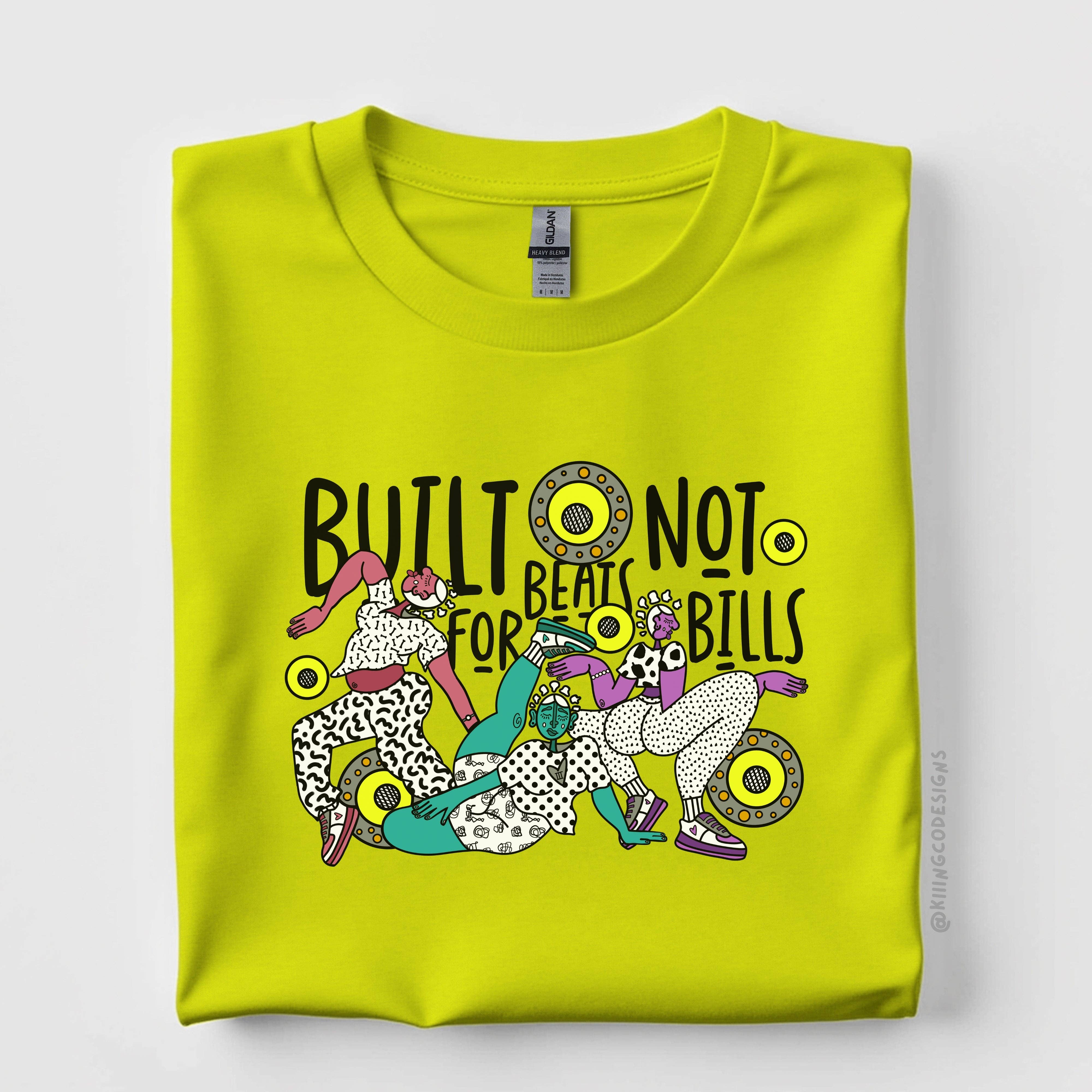 Kiiing & Co. Designs - Wholesale Screen Printed T-Shirt - Unisex - Build for Beats Tee1