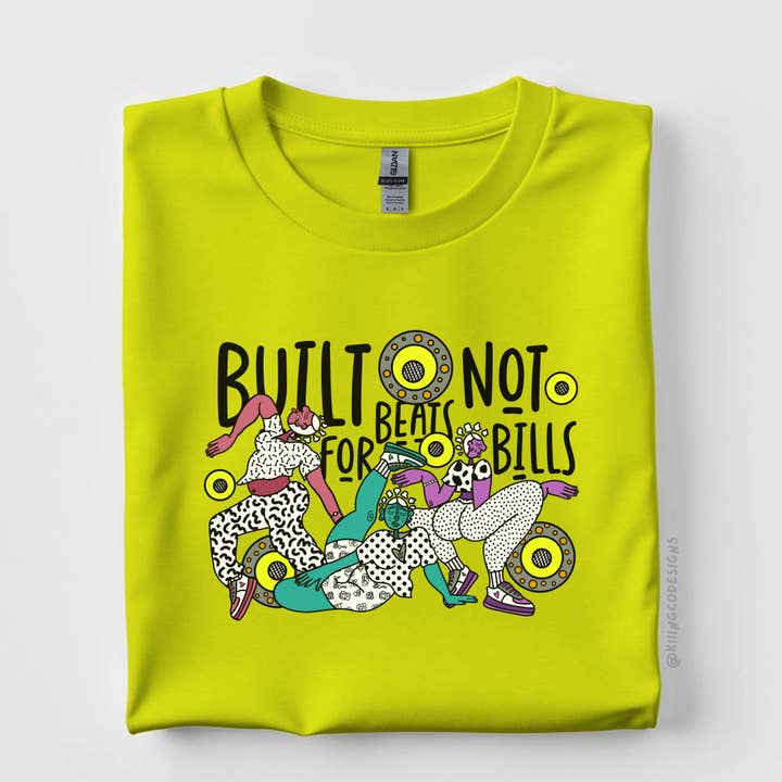 Kiiing & Co. Designs - Wholesale Screen Printed T-Shirt - Unisex - Build for Beats Tee1