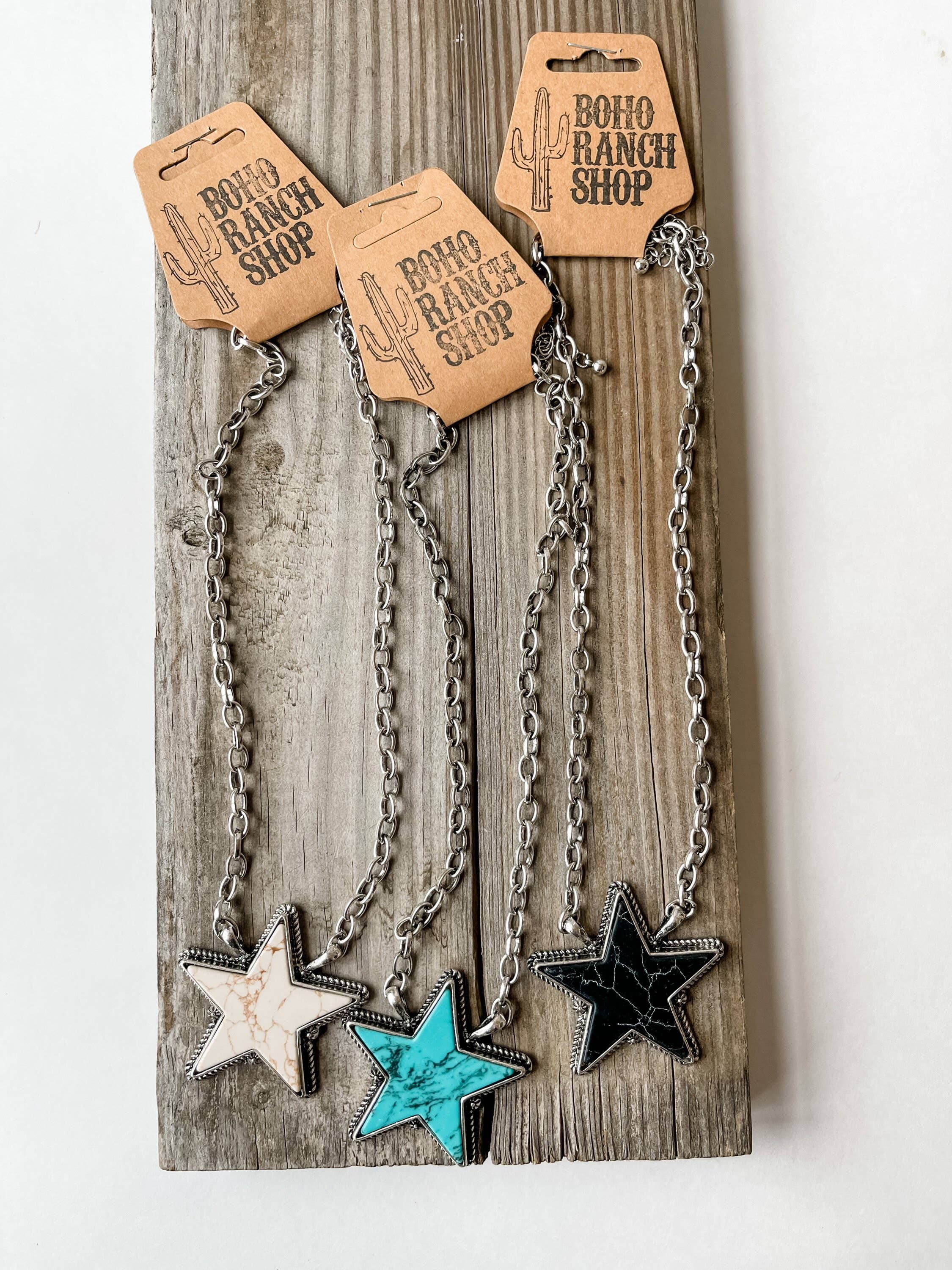 Boho Ranch Shop – wholesale Pendant/charm necklace – Punchy Star Necklace Western Pendant Necklace6