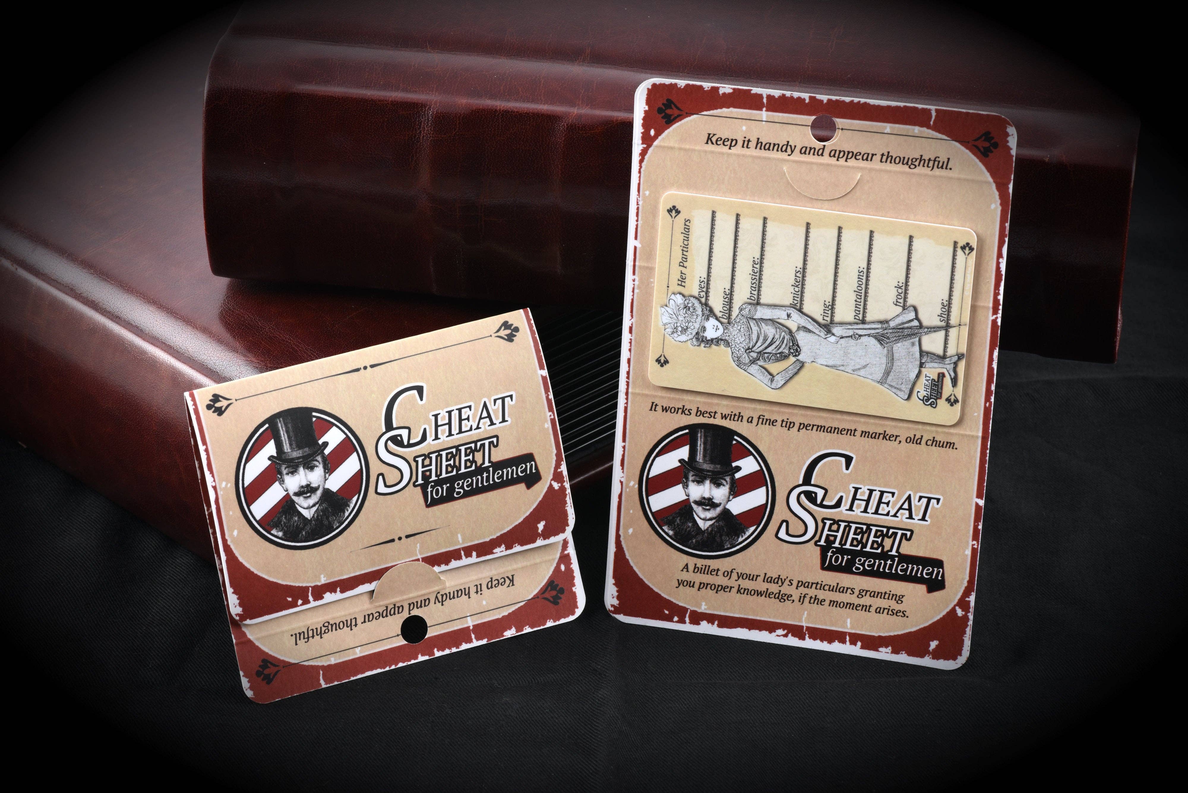 Top Shelf Fun - Wholesale Card Game - Cheat Sheet for Gentlemen5