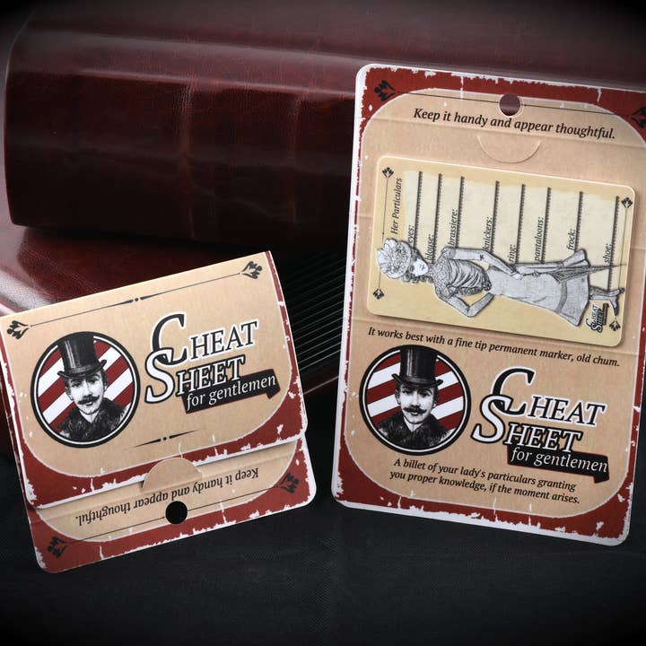Top Shelf Fun - Wholesale Card Game - Cheat Sheet for Gentlemen5