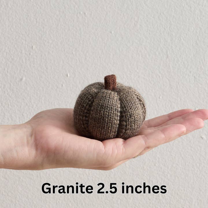 Your Heart's Content - Wholesale Decorative Tabletop Object - Cozy Pumpkins, Variegated Knit Yarn Colors, Handcrafted Gift17