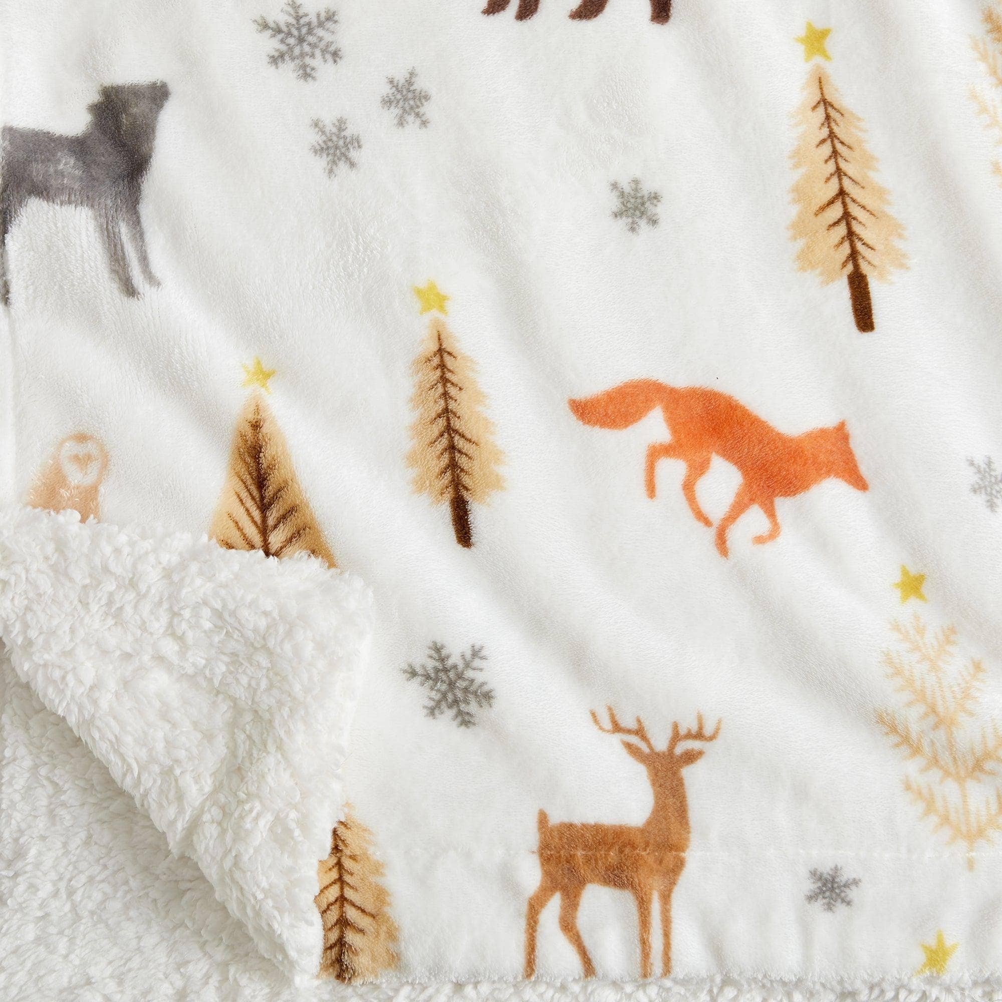 BH Collective - Wholesale Throw Blanket - Throw Blanket - Holiday Printed Sherpa - Esmay Collection17