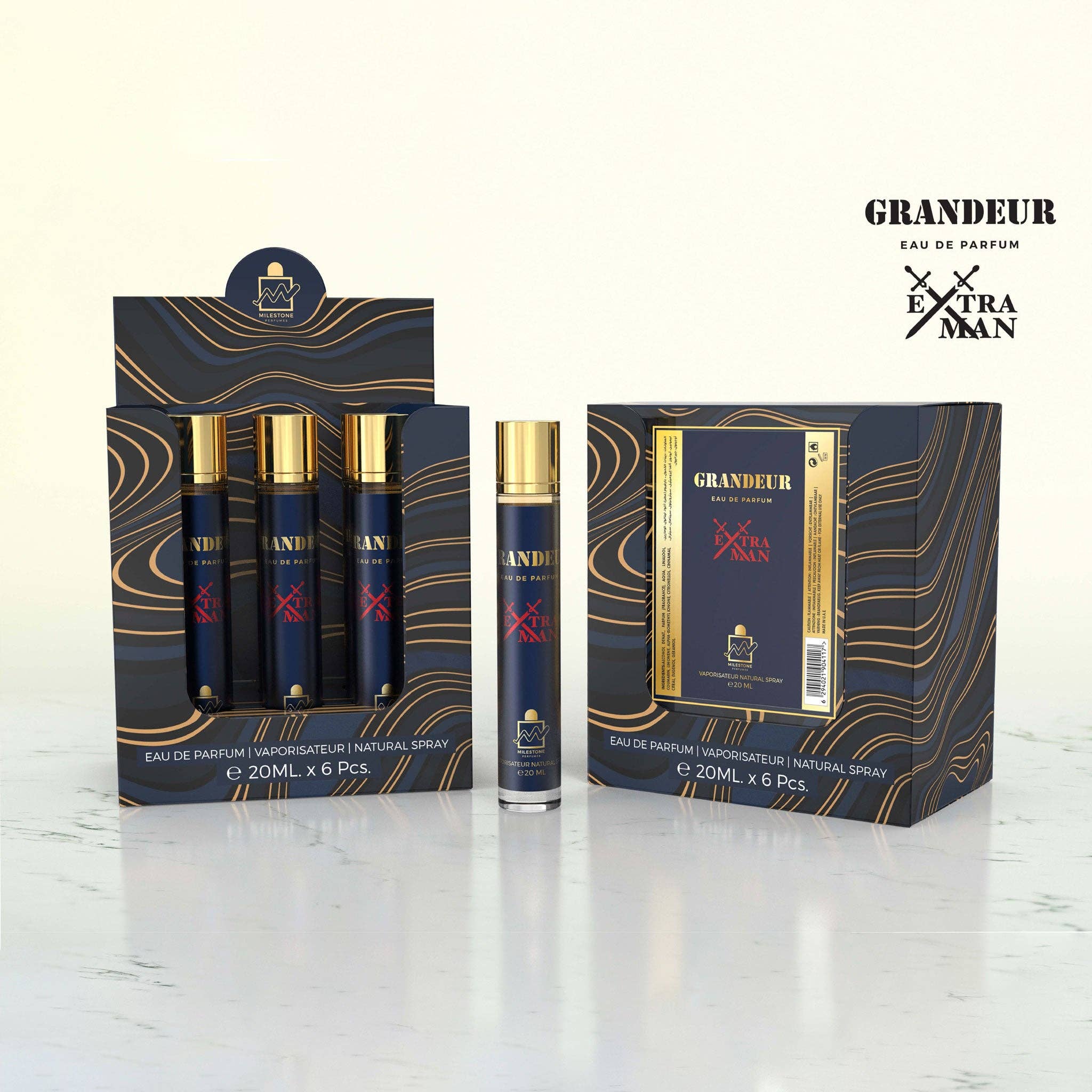  Man「Grandeur」 Grandeur Extra Man Milestone for Men 100ml 3.4 Eau de Parfum