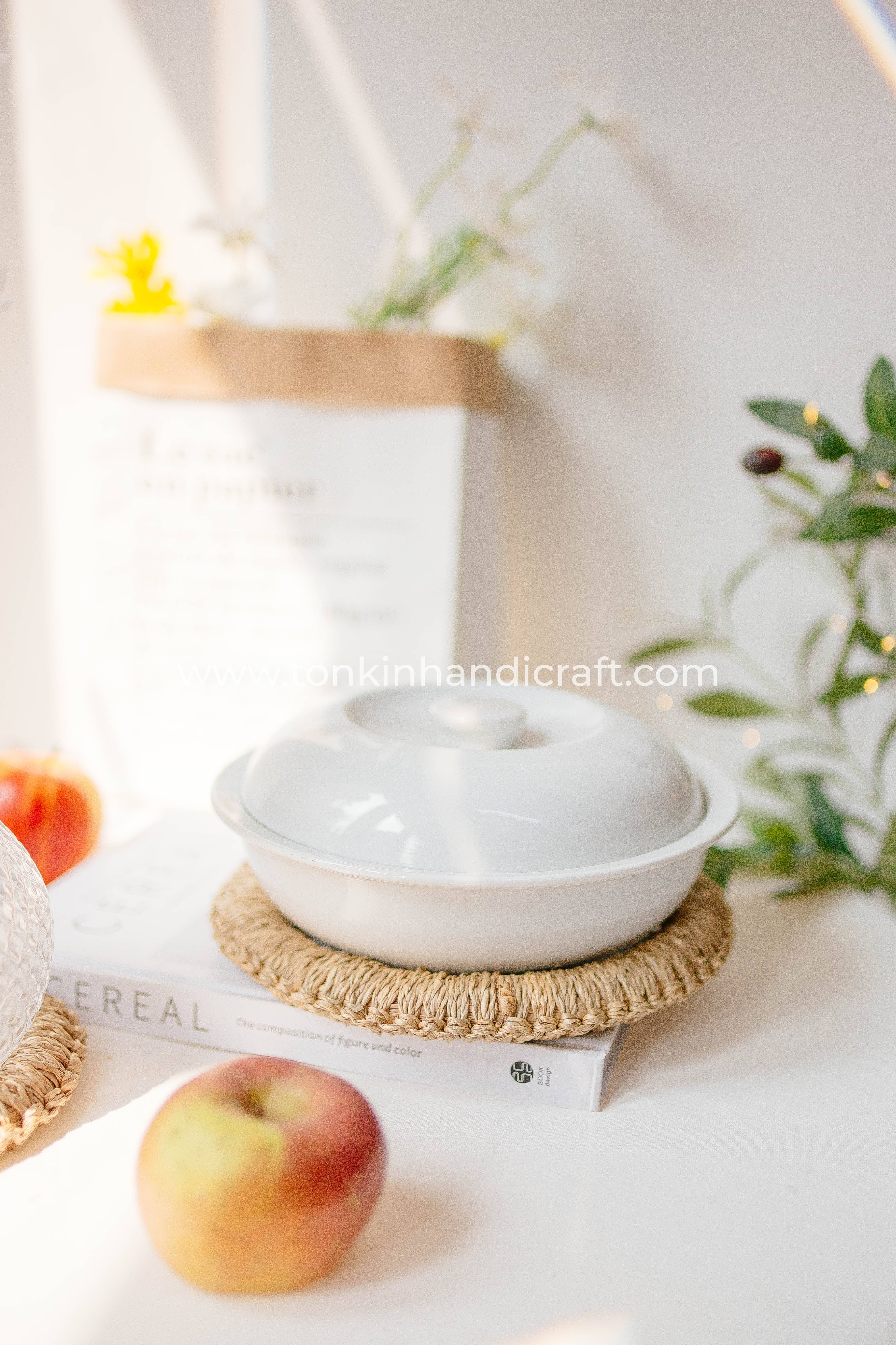 Tonkin Handicraft - Vente Dessous-de-plat - Dessous de plat rond en osier3