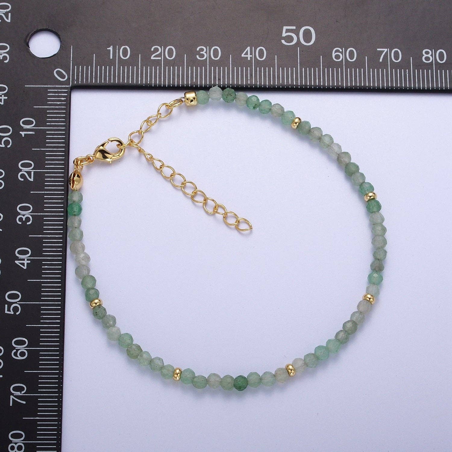 Aim Eternal - Wholesale Armband met kralen - 7"+2" groene aventurine/prehniet kralenarmband WA1197 WA11982