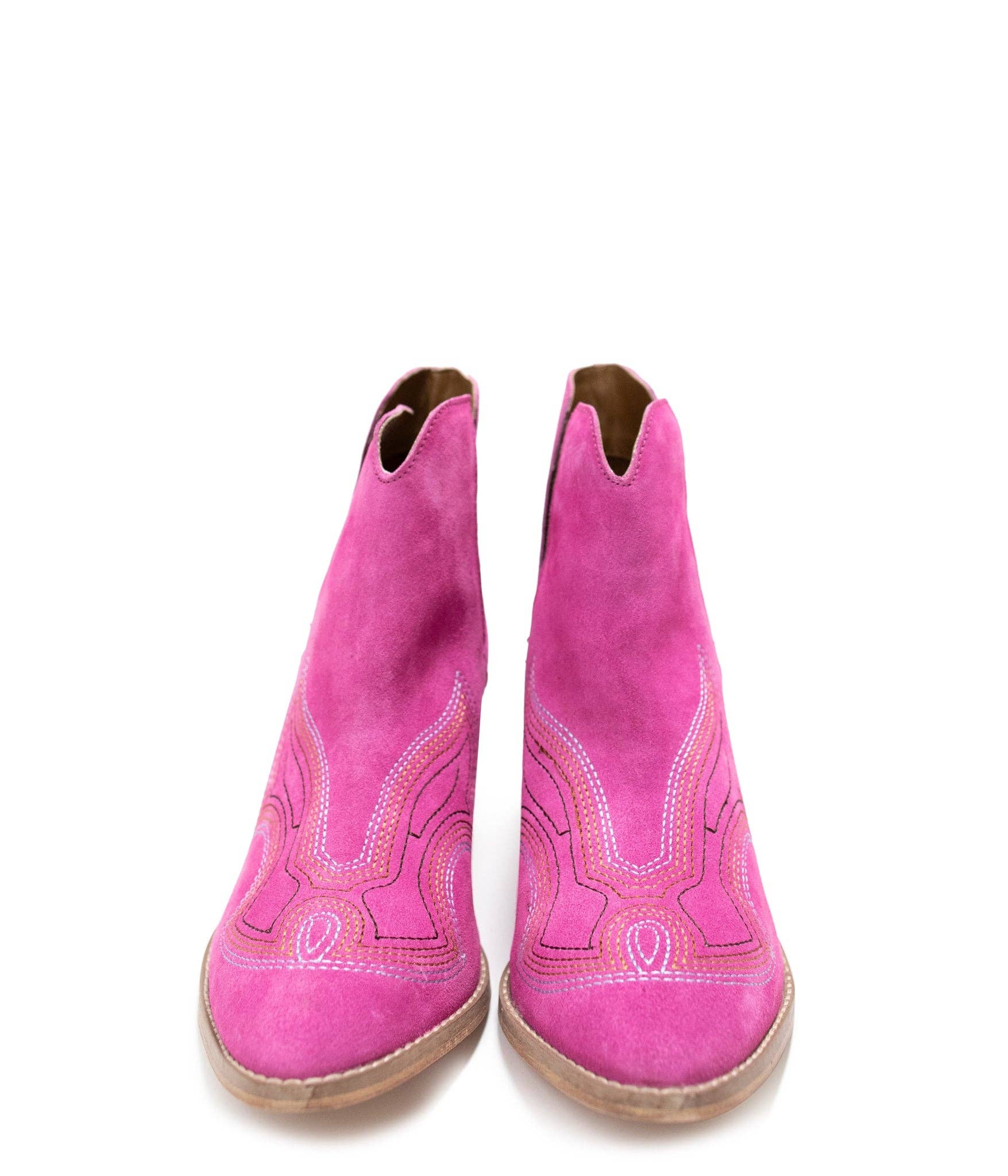 Naughty Monkey Open Pack - Wholesale Booties - Women's - Journee Ankle Boots in Magenta10